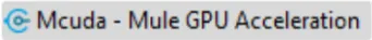 Logo for the Mcuda Mule GPU Acceleration plugin