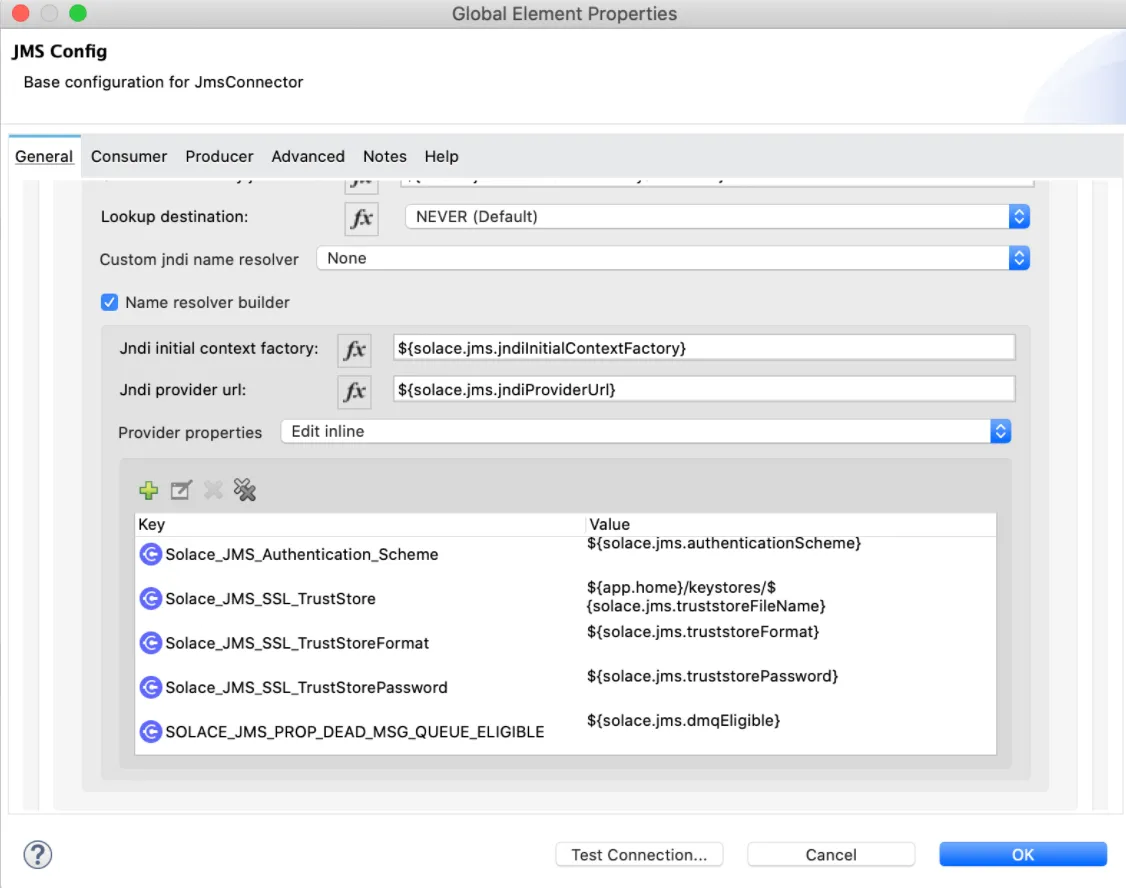 JMS Config provider properties listing SOLACE_JMS_PROP_DEAD_MSG_QUEUE_ELIGIBLE