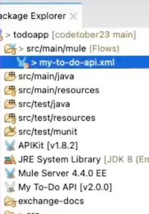 Package Explorer showing the My To-Do API dependency updated to v2.0.0